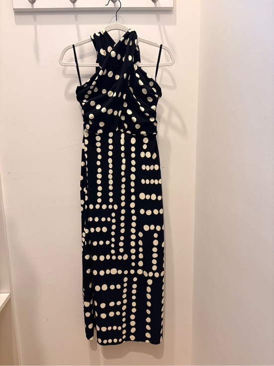 Johanna Ortiz Dresses & Skirts - Johanna Ortiz Black and White Polka Dot Halter Maxi Dress
